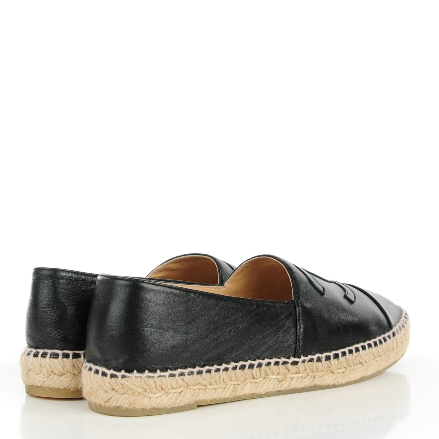 Lambskin CC Espadrilles 41 Black