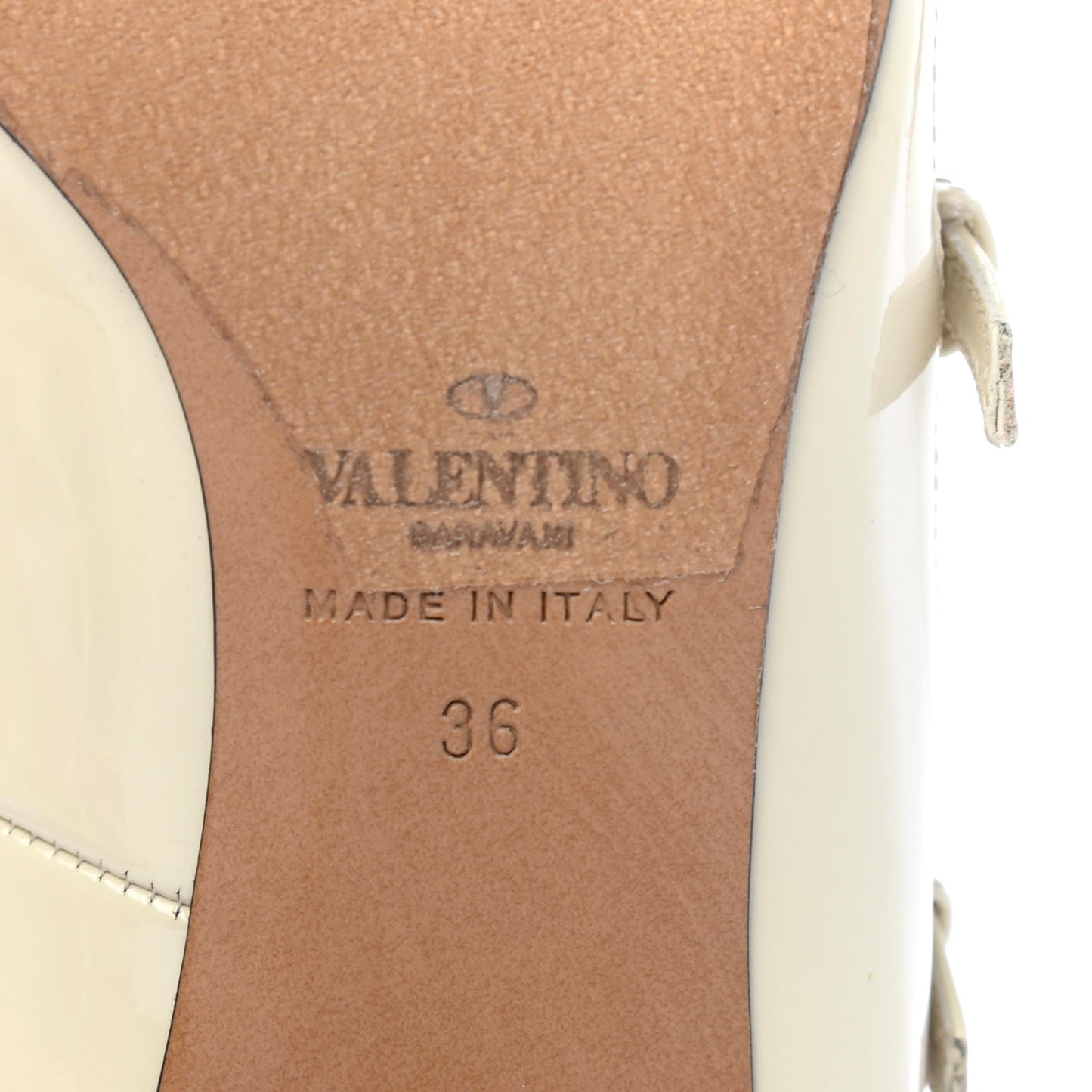 Patent Love Latch 50mm Pumps 36 Light Ivory Poudre