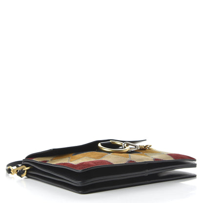 Chloe Suede Wonder Woman Patchwork Medium Faye Shoulder Bag Black 4 of 9