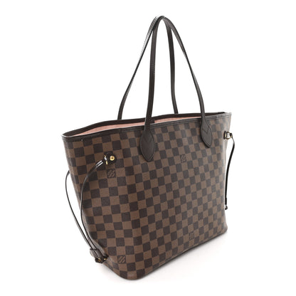 Louis Vuitton Damier Ebene Neo Neverfull MM Rose Ballerine 4 of 14