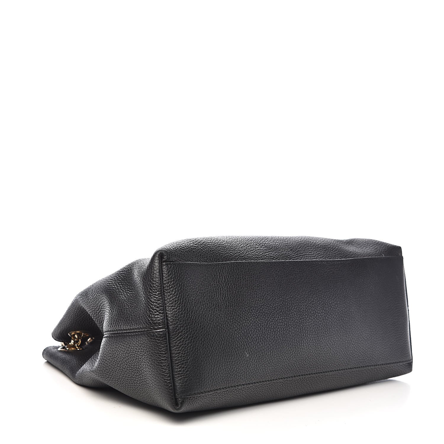 Gucci Pebbled Calfskin Medium Soho Chain Shoulder Bag Black 4 of 13