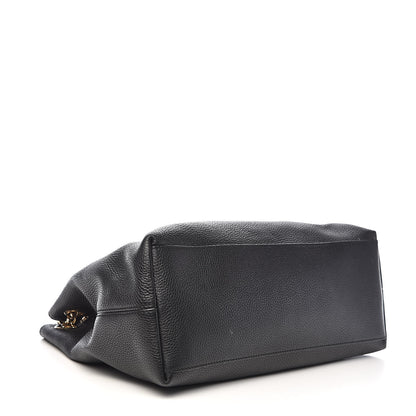 Gucci Pebbled Calfskin Medium Soho Chain Shoulder Bag Black 4 of 13