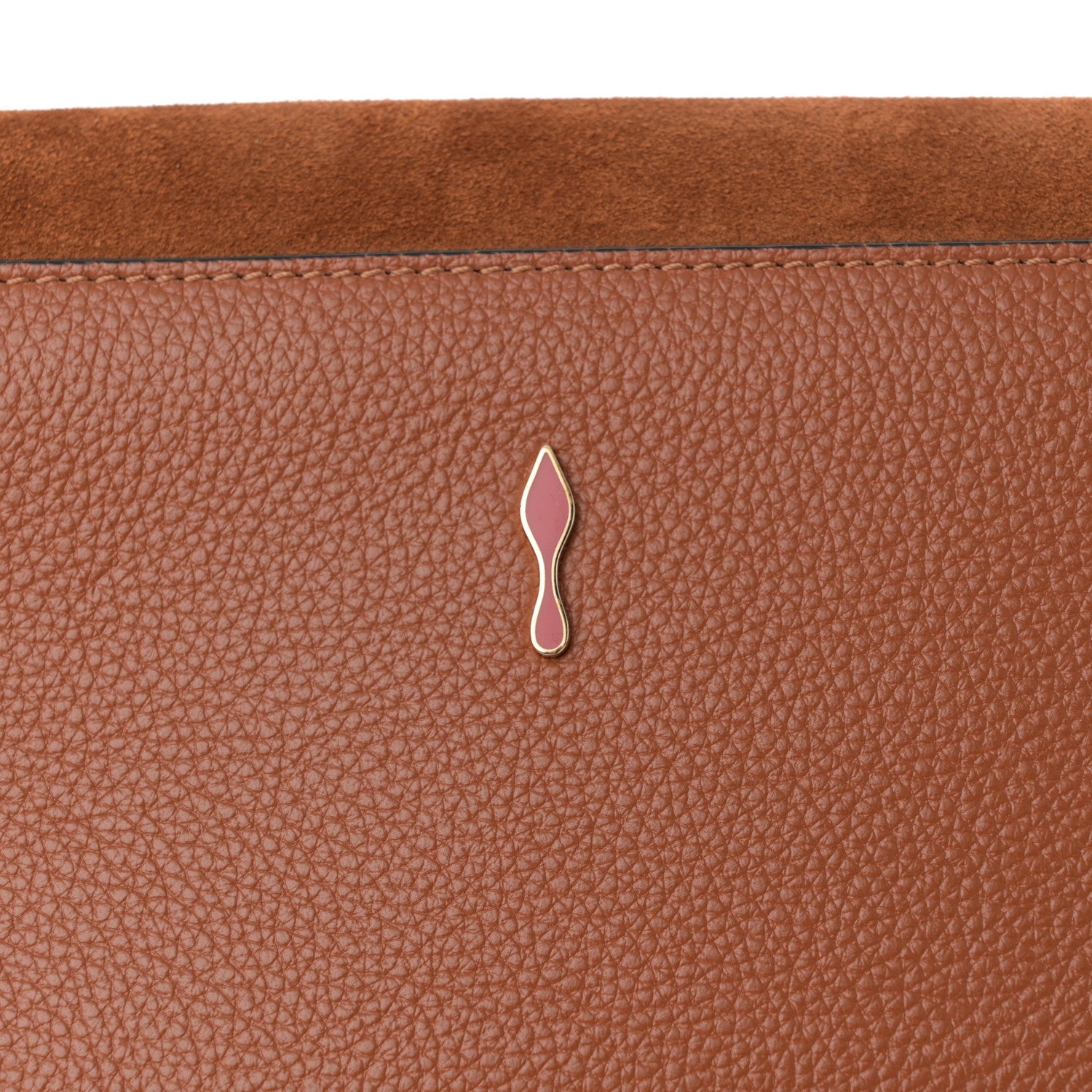 Christian Louboutin Veau Velours Calfskin Vero Dodat Clutch Cannelle 10 of 12
