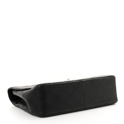 Chanel Caviar Quilted Jumbo Single Flap Black 4 of 13
