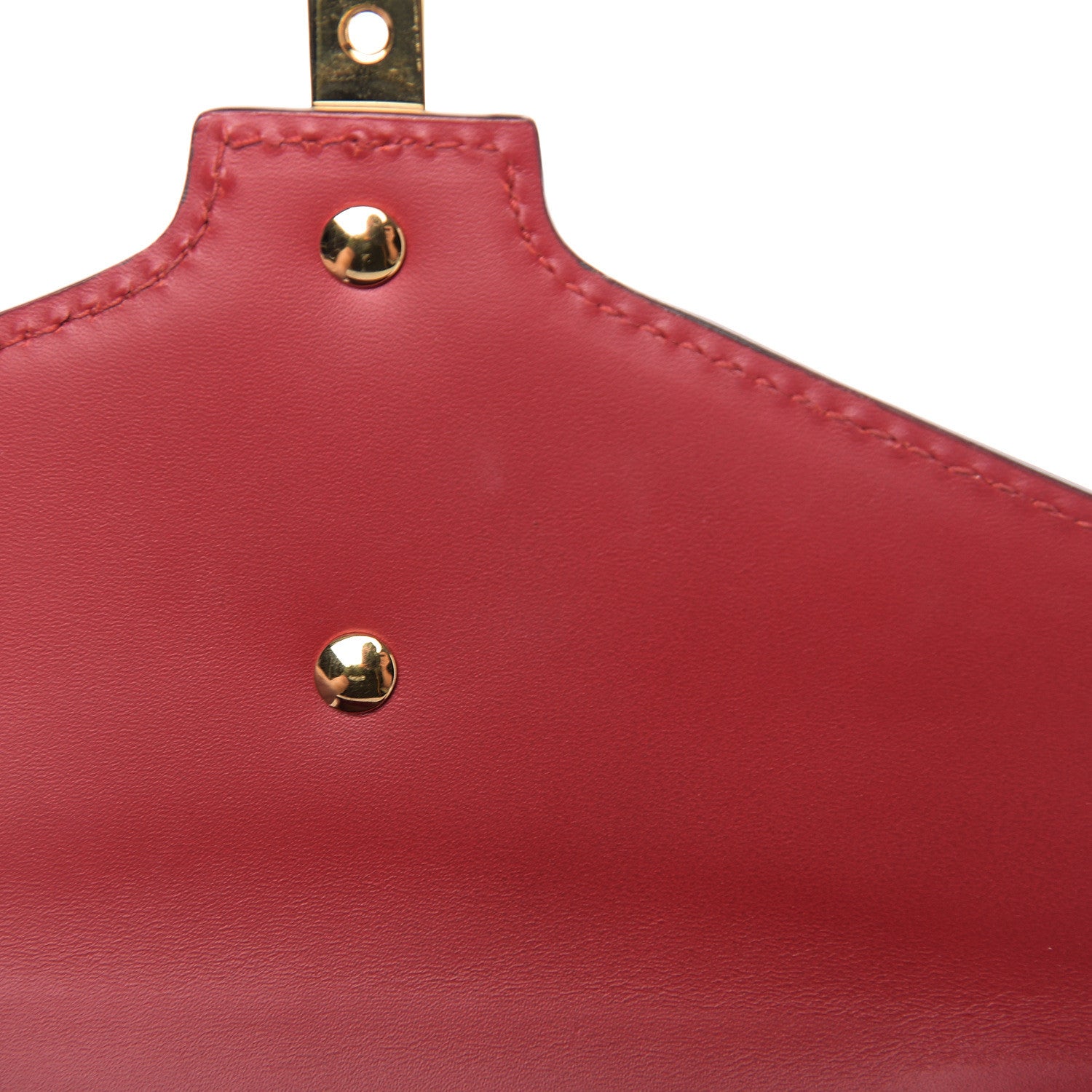 Gucci Calfskin Mini Sylvie Top Handle Bag Hibiscus Red 5 of 11