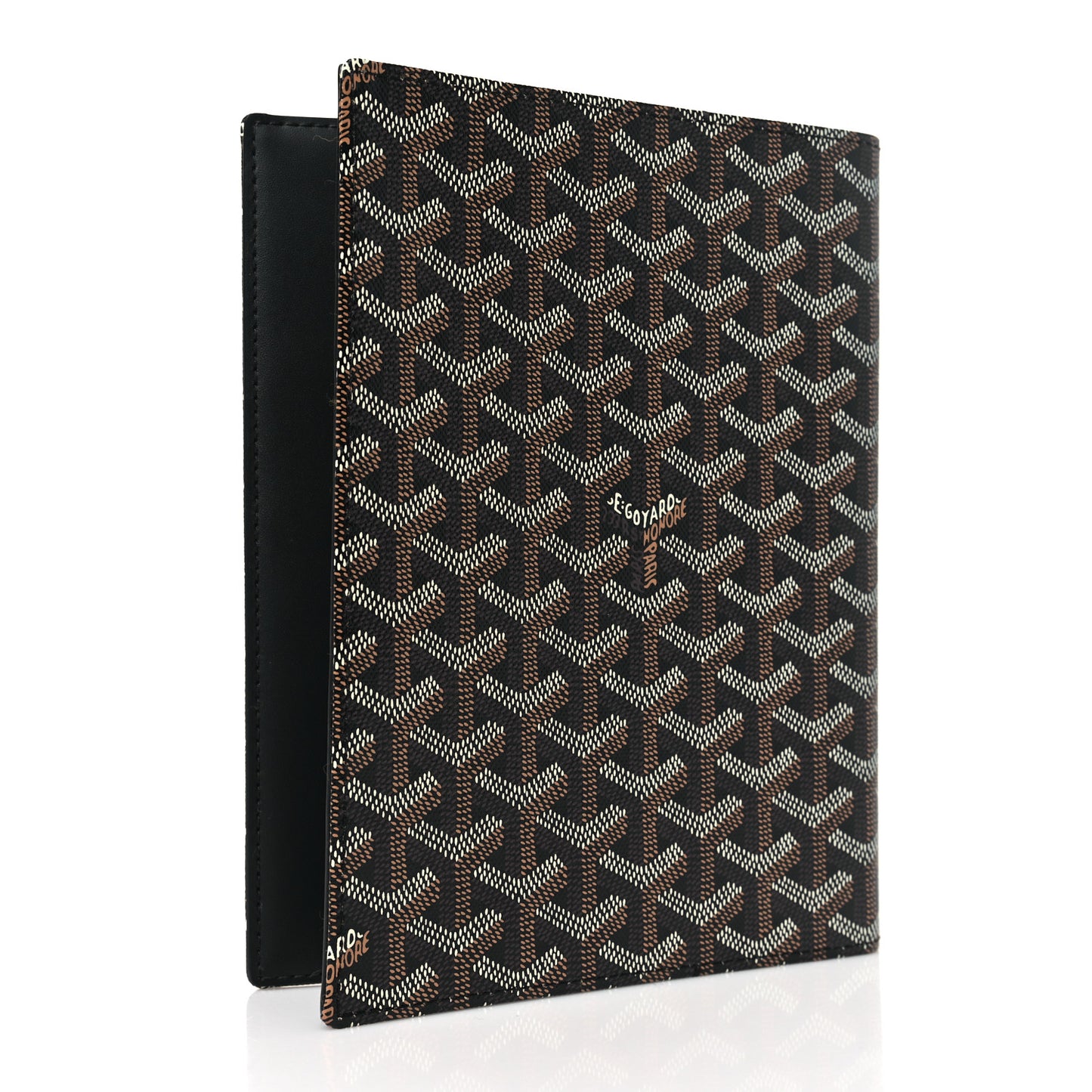 Goyardine Agenda Cover Black Gold