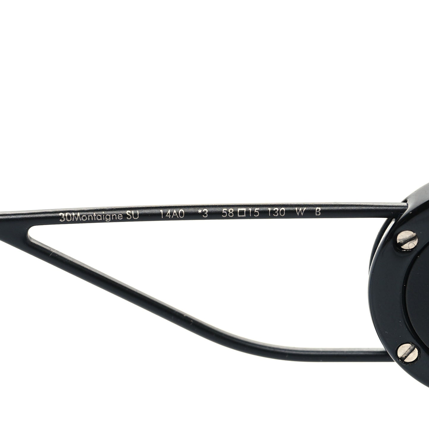 Square 30 Montaigne Sunglasses Black