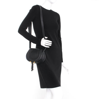 Chloe Calfskin Mini Marcie Round Crossbody Bag Black 2 of 8