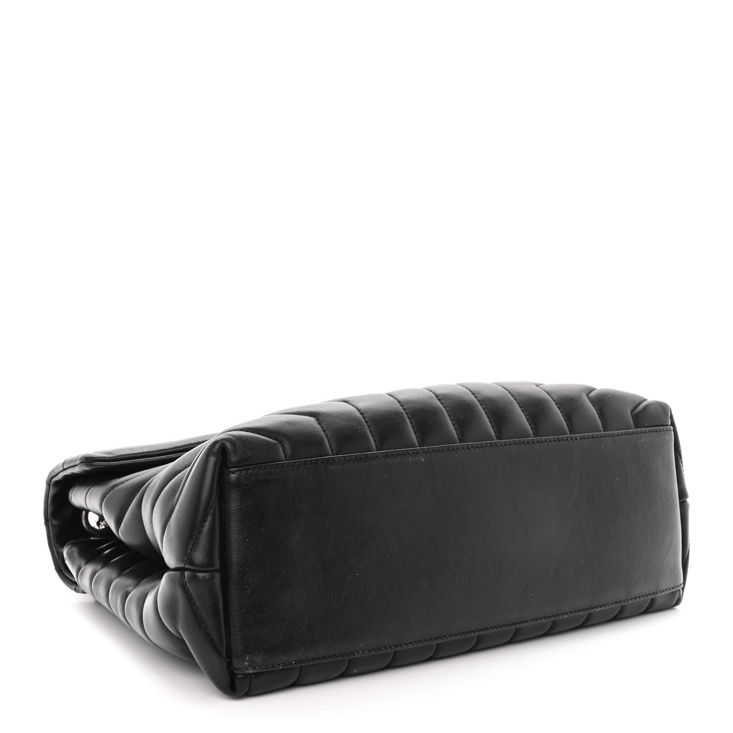 Saint Laurent Calfskin Y Quilted Monogram Medium Loulou Chain Satchel Black 4 of 13