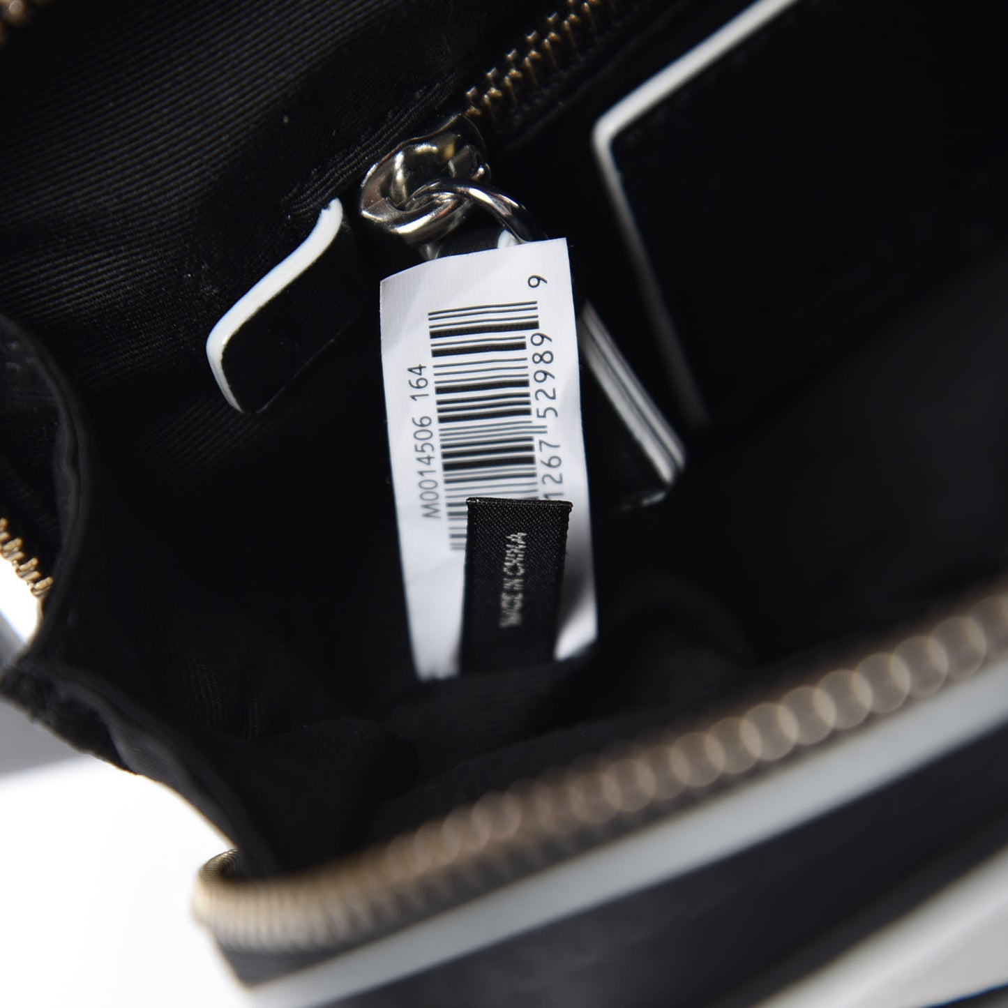 Calfskin The Box 20 Crossbody Black White