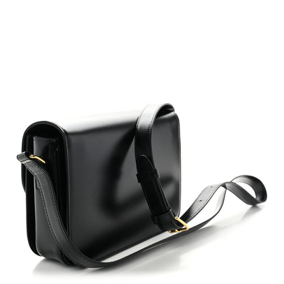 Celine Shiny Calfskin Medium Triomphe Black 3 of 10