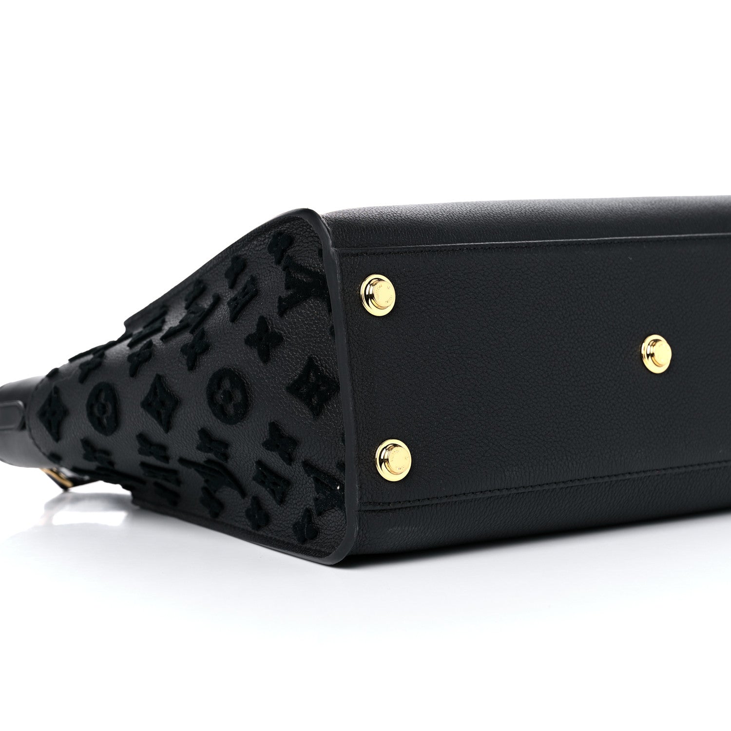 Louis Vuitton Calfskin Monogram Tufting On My Side Black 7 of 8