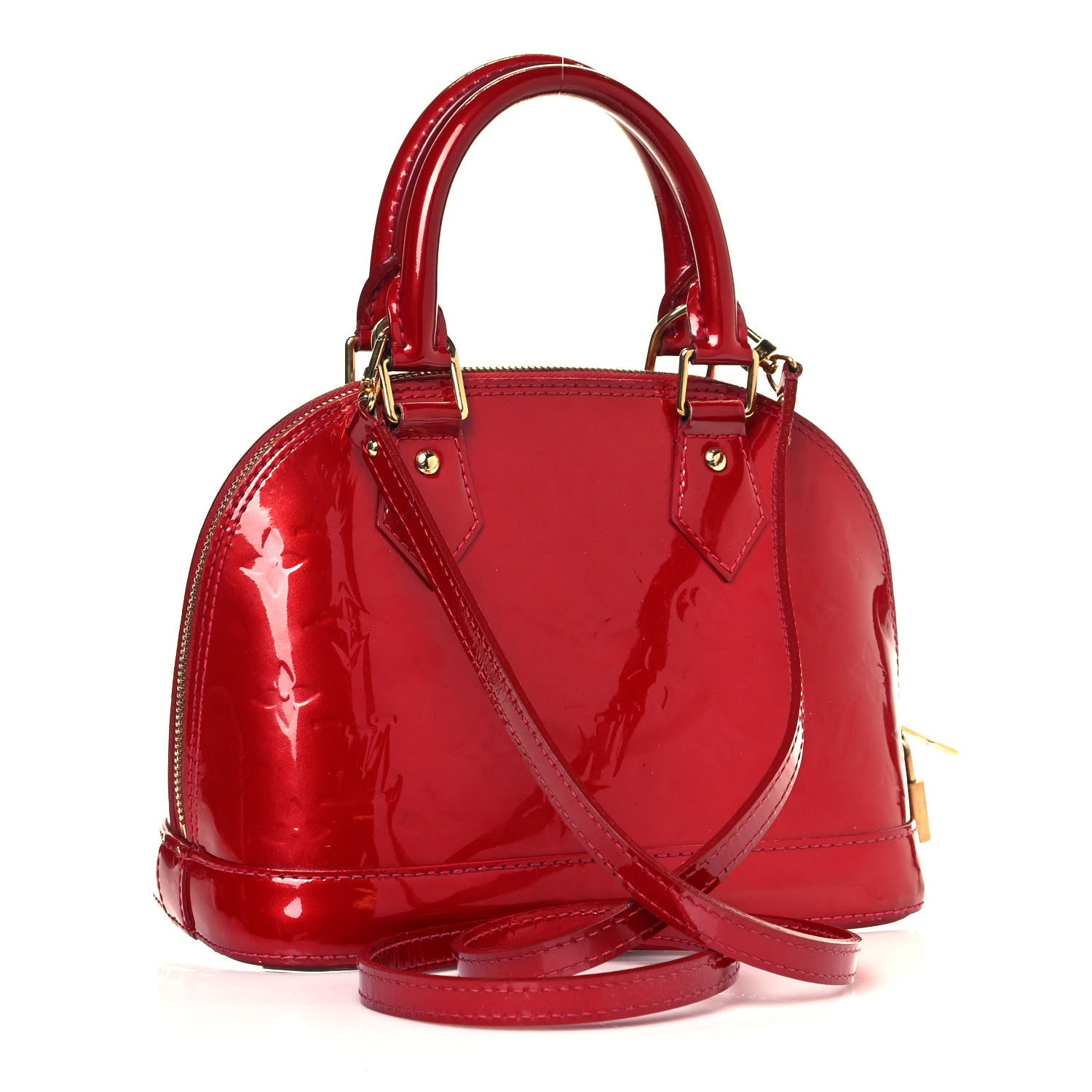 Louis Vuitton Vernis Alma BB Pomme D'Amour 2 of 15