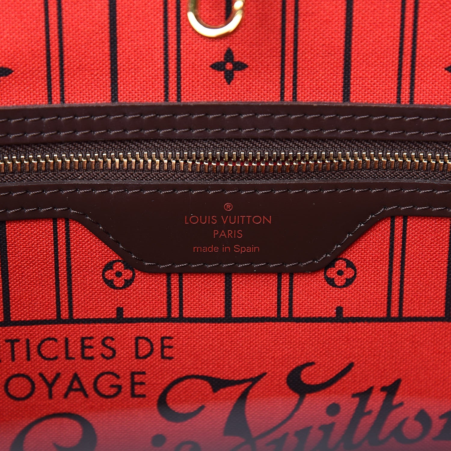 Louis Vuitton Damier Ebene Neverfull MM 6 of 10