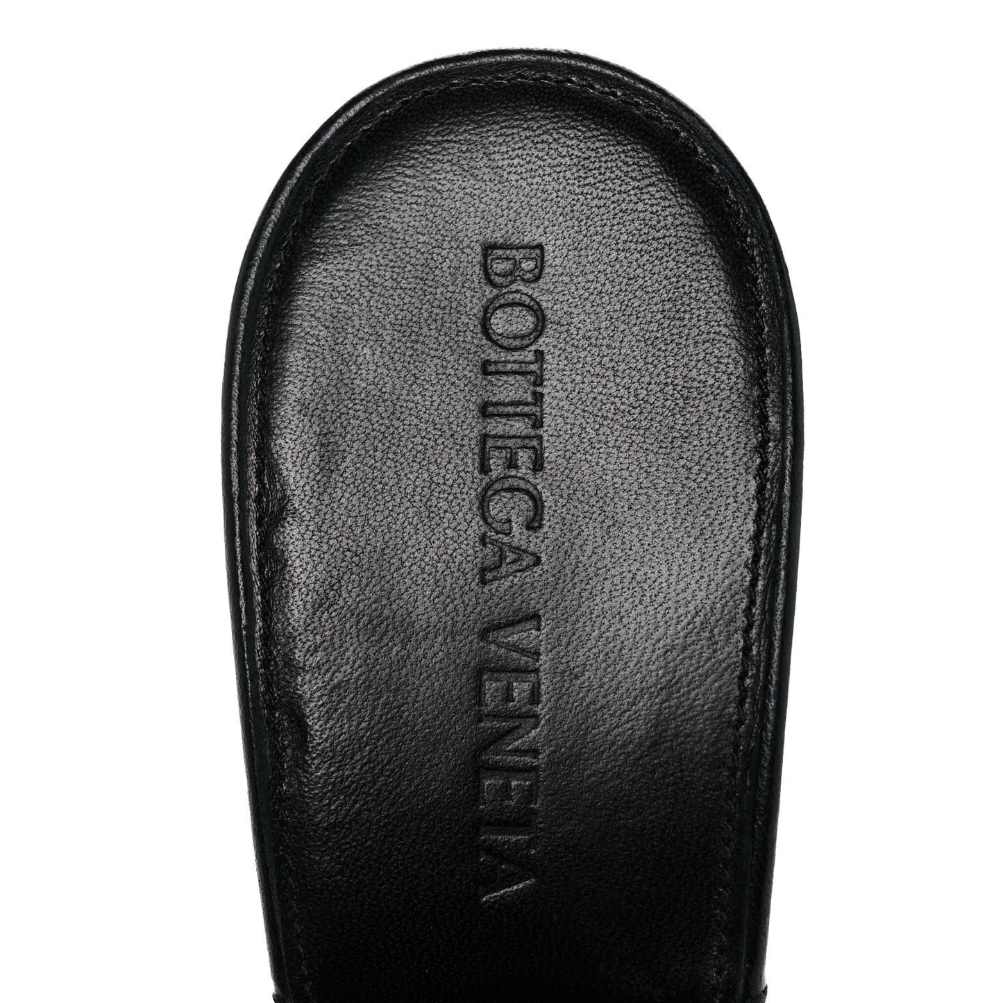 Nappa Maxi Intrecciato Lido Mule Sandals 36 Black