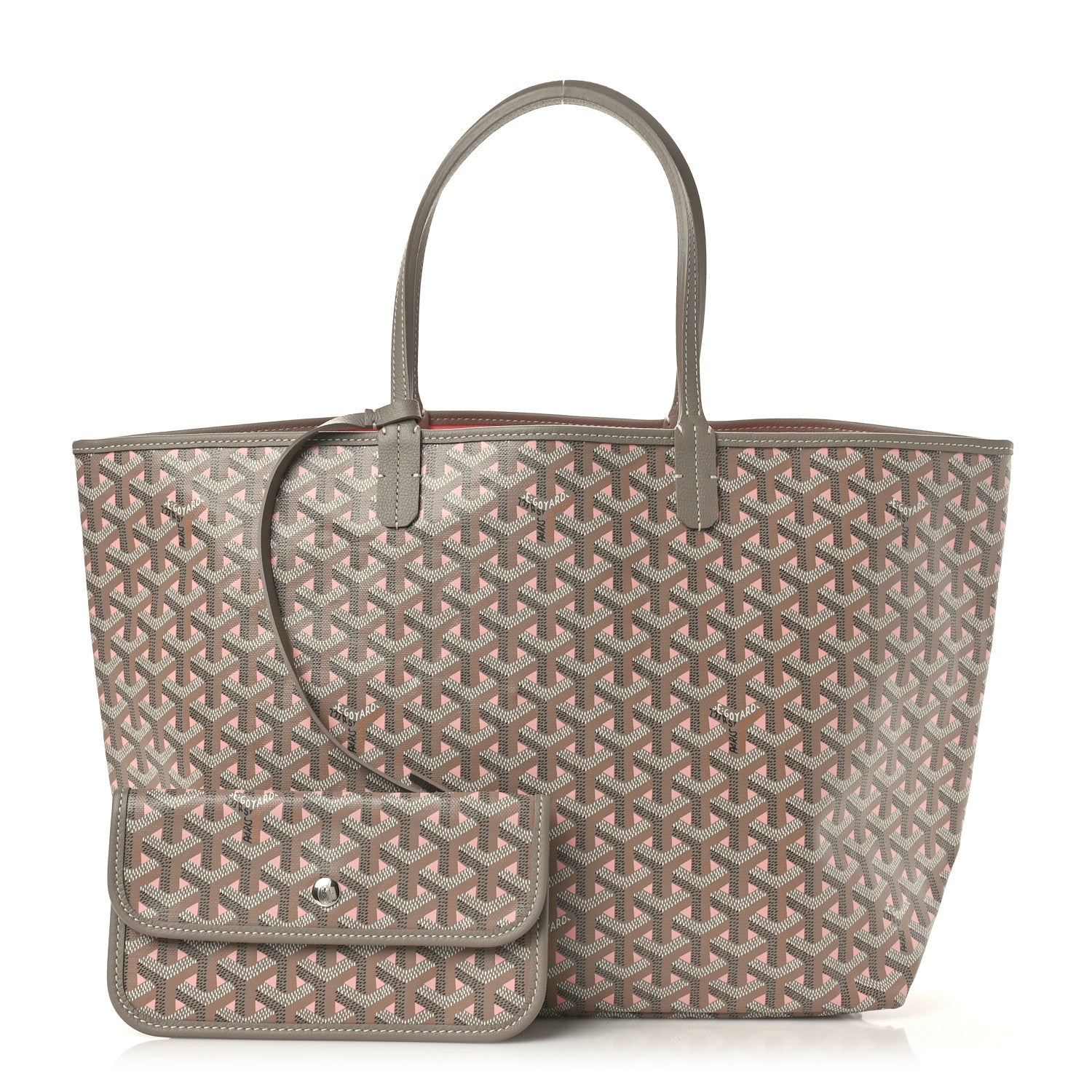 Goyard Goyardine Saint Louis Claire Voie PM Grege Powder Pink 2 of 11