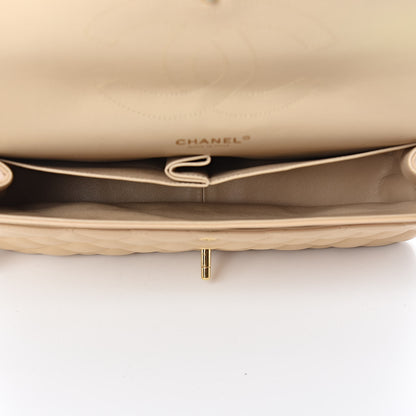 Chanel Lambskin Quilted Jumbo Double Flap Beige Clair 5 of 10