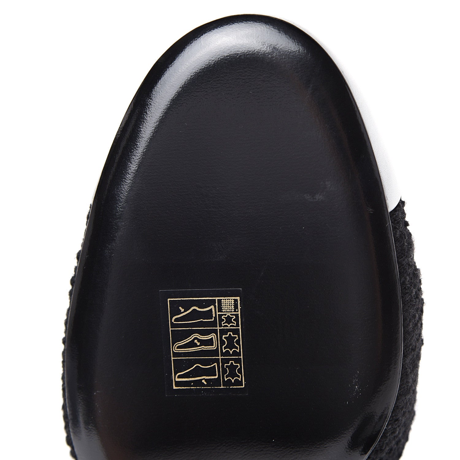 Chanel Tweed Iridescent Calfskin Cap Toe CC Slingback Pumps 39 Black Silver 9 of 9