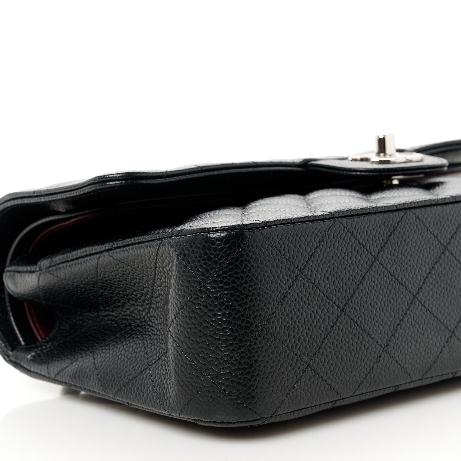 Chanel Caviar Quilted Medium Double Flap Black 10 of 12