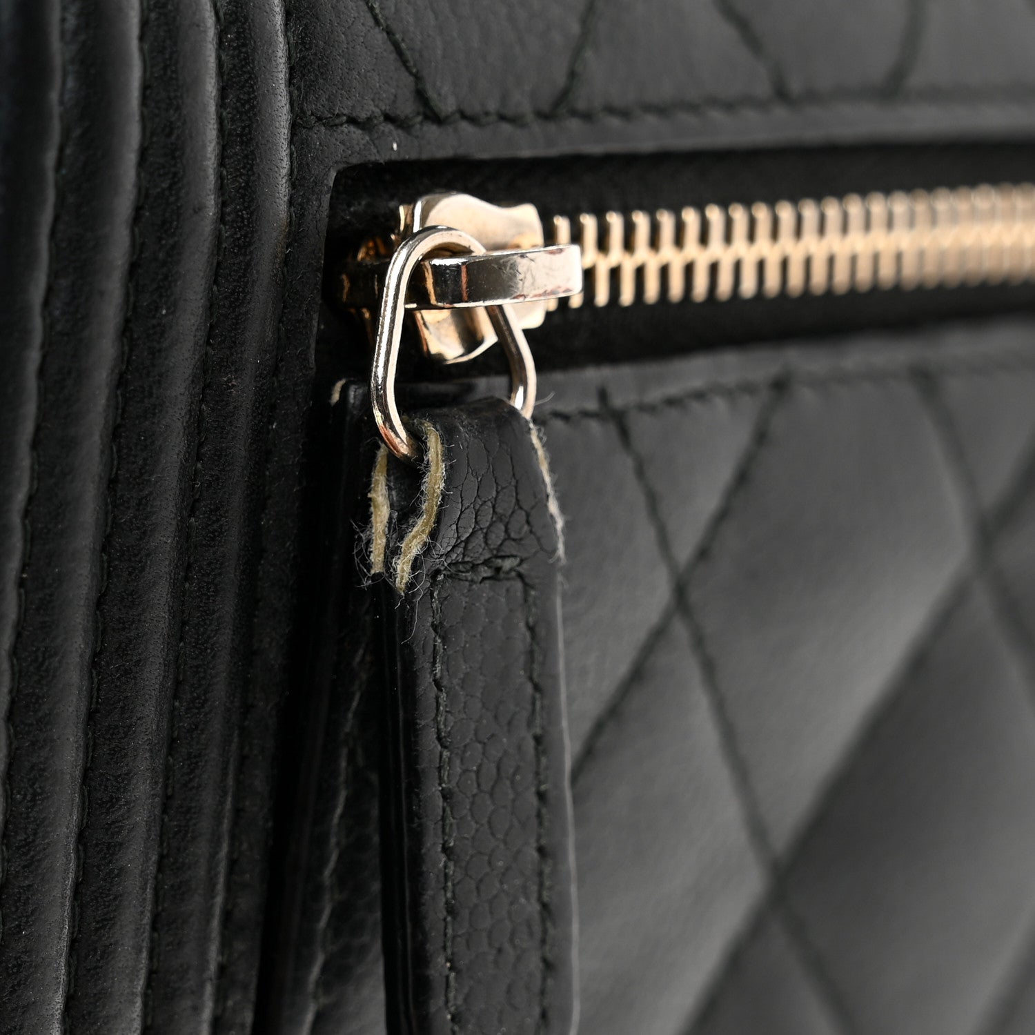 Chanel Caviar Quilted Compact Boy Wallet Black 9 of 9
