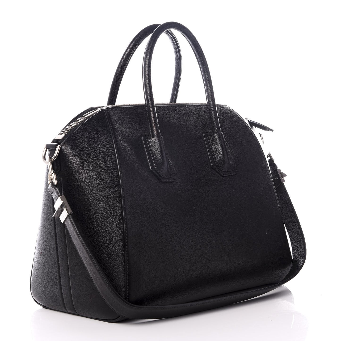 Sugar Goatskin Medium Antigona Black