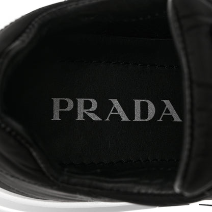 Prada Re-Nylon Piuma Metal Triangle Logo Quilted 45mm Sneakers 41 Black 7 of 9
