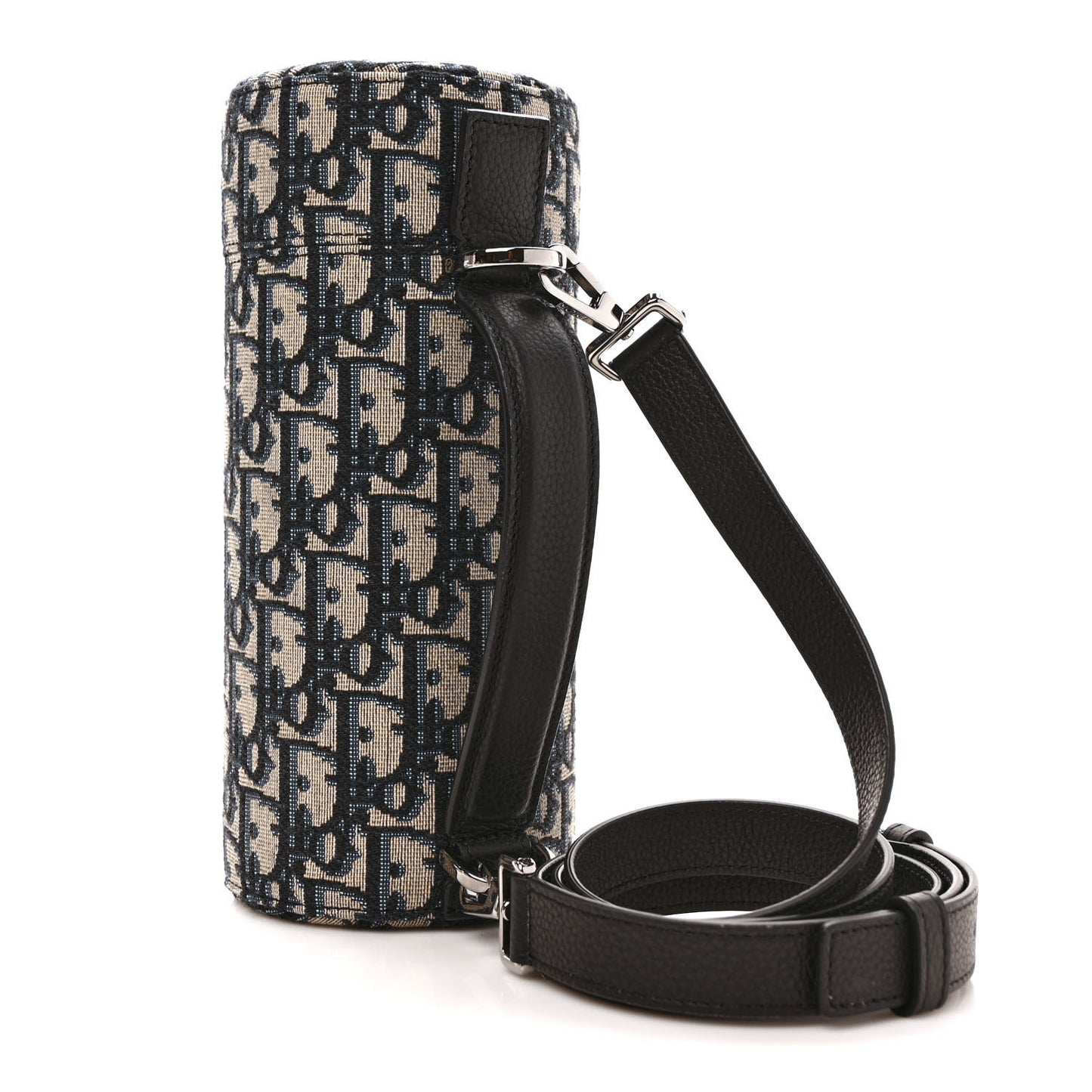 Oblique Vertical Roller Messenger Bag Blue