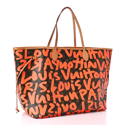 Louis Vuitton Monogram Graffiti Neverfull GM Orange 3 of 8