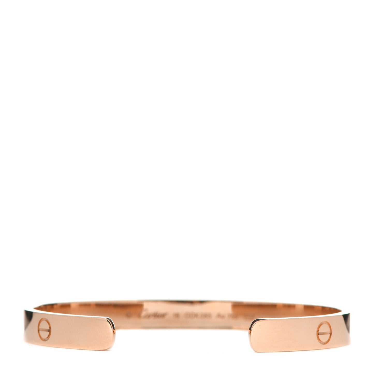 18K Pink Gold LOVE Cuff Bracelet 18