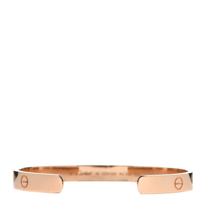 Cartier 18K Pink Gold LOVE Cuff Bracelet 18 3 of 5