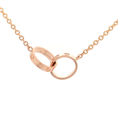 Cartier 18K Pink Gold Interlocking LOVE Necklace 4 of 5