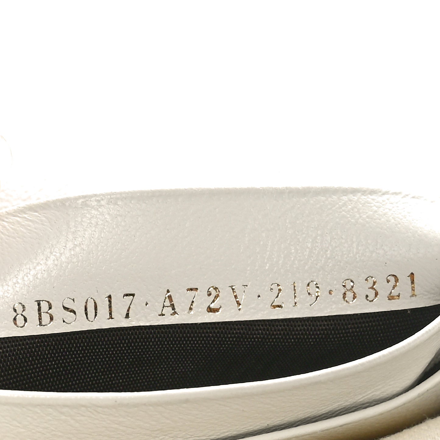 Nappa FF 1974 Embossed Mini Baguette White