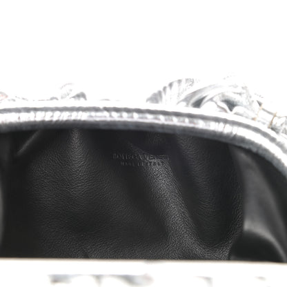 Bottega Veneta Metalic Bark Calfskin The Mini Pouch Silver 6 of 8