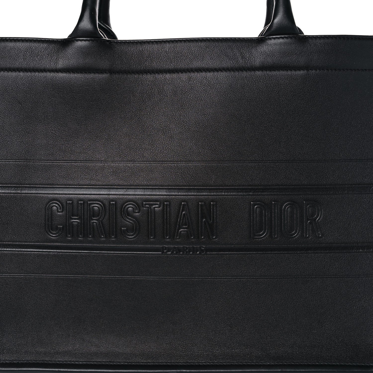 Christian Dior Calfskin Embossed Medium Book Tote Black 13 of 13