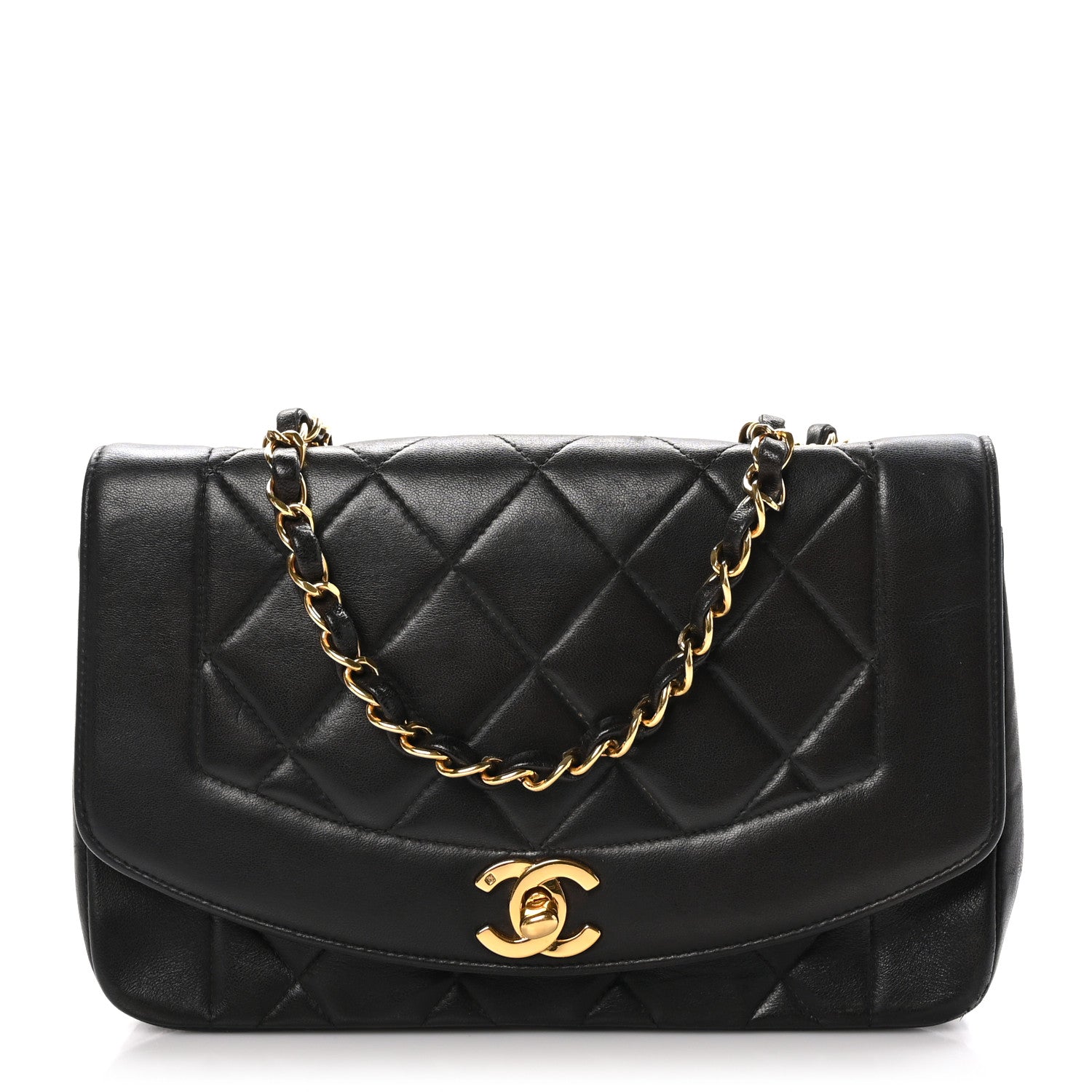 Chanel Lambskin Quilted Small Single Flap Black 1 of 10