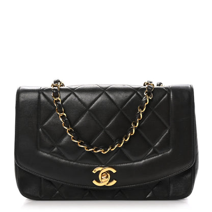 Chanel Lambskin Quilted Small Single Flap Black 1 of 10