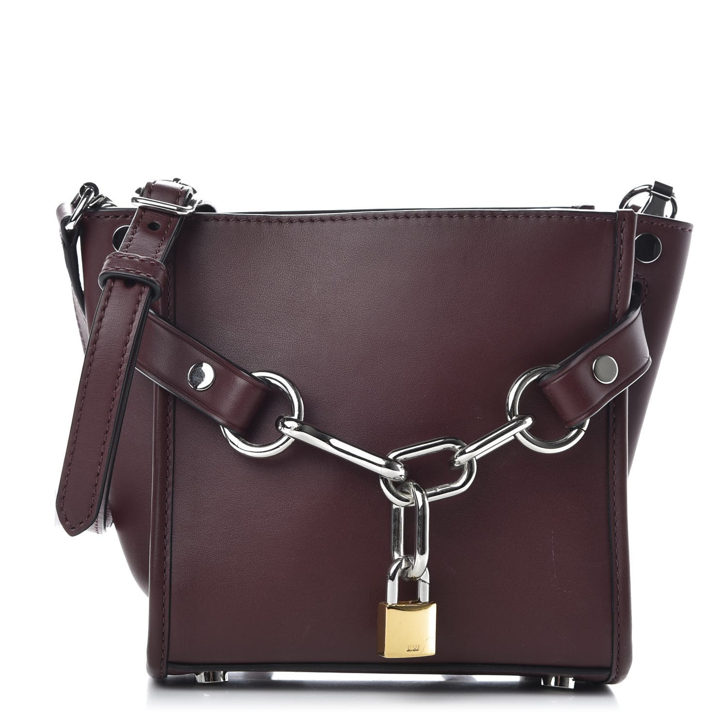 Calfskin Mini Attica Chain Crossbody Beet