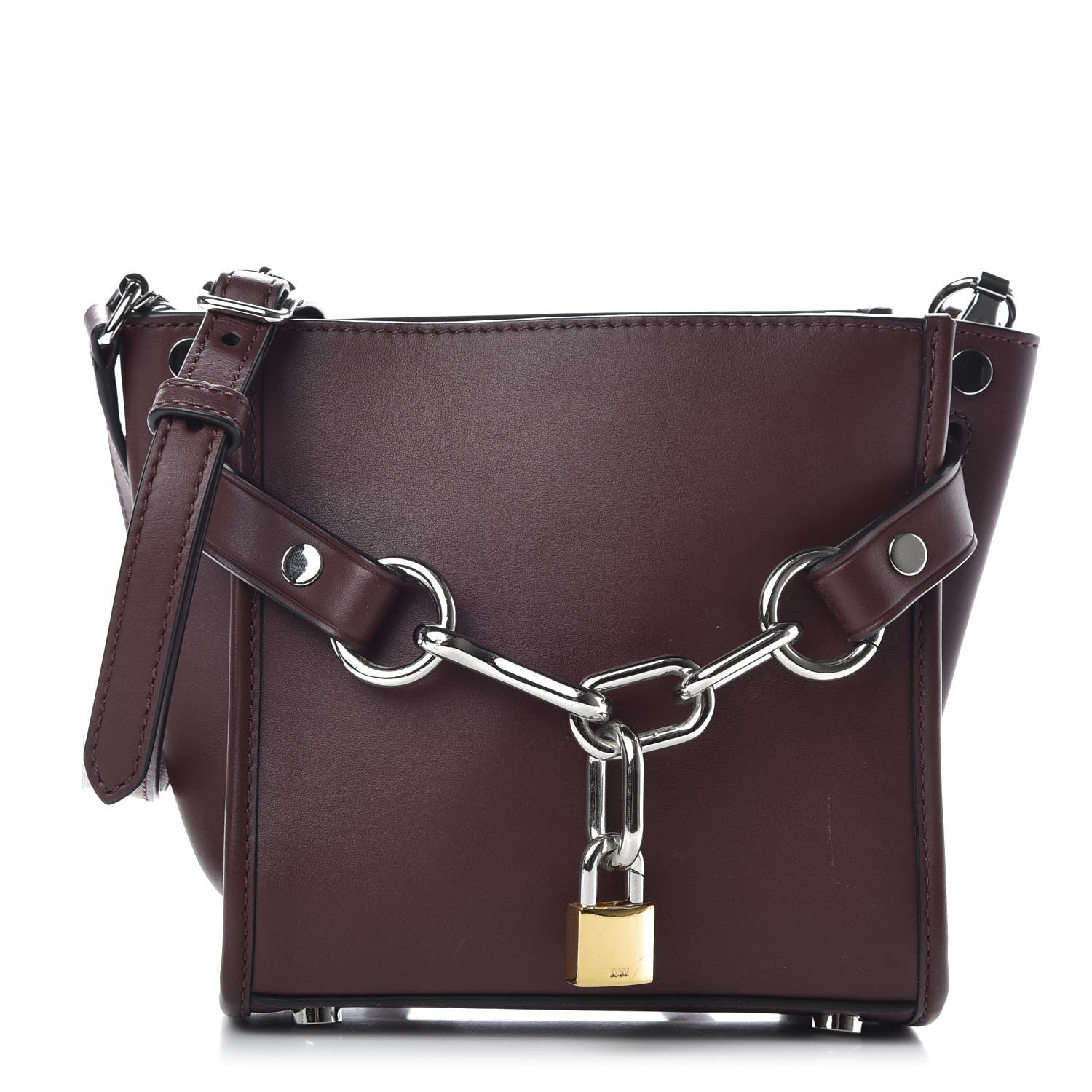 Alexander Wang Calfskin Mini Attica Chain Crossbody Beet 1 of 10