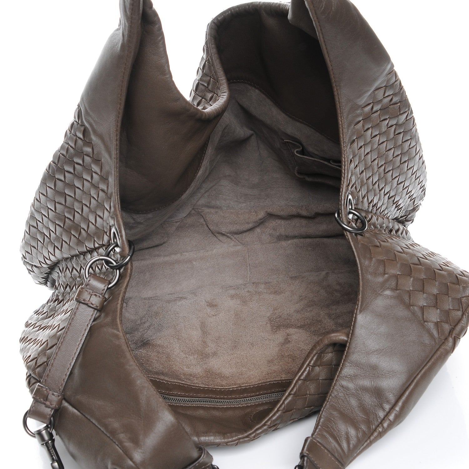 Bottega Veneta Nappa Intrecciato Large Campana Ash Scuro 5 of 8