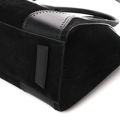 Givenchy Calfskin Suede Brogue Small Antigona Black 10 of 10