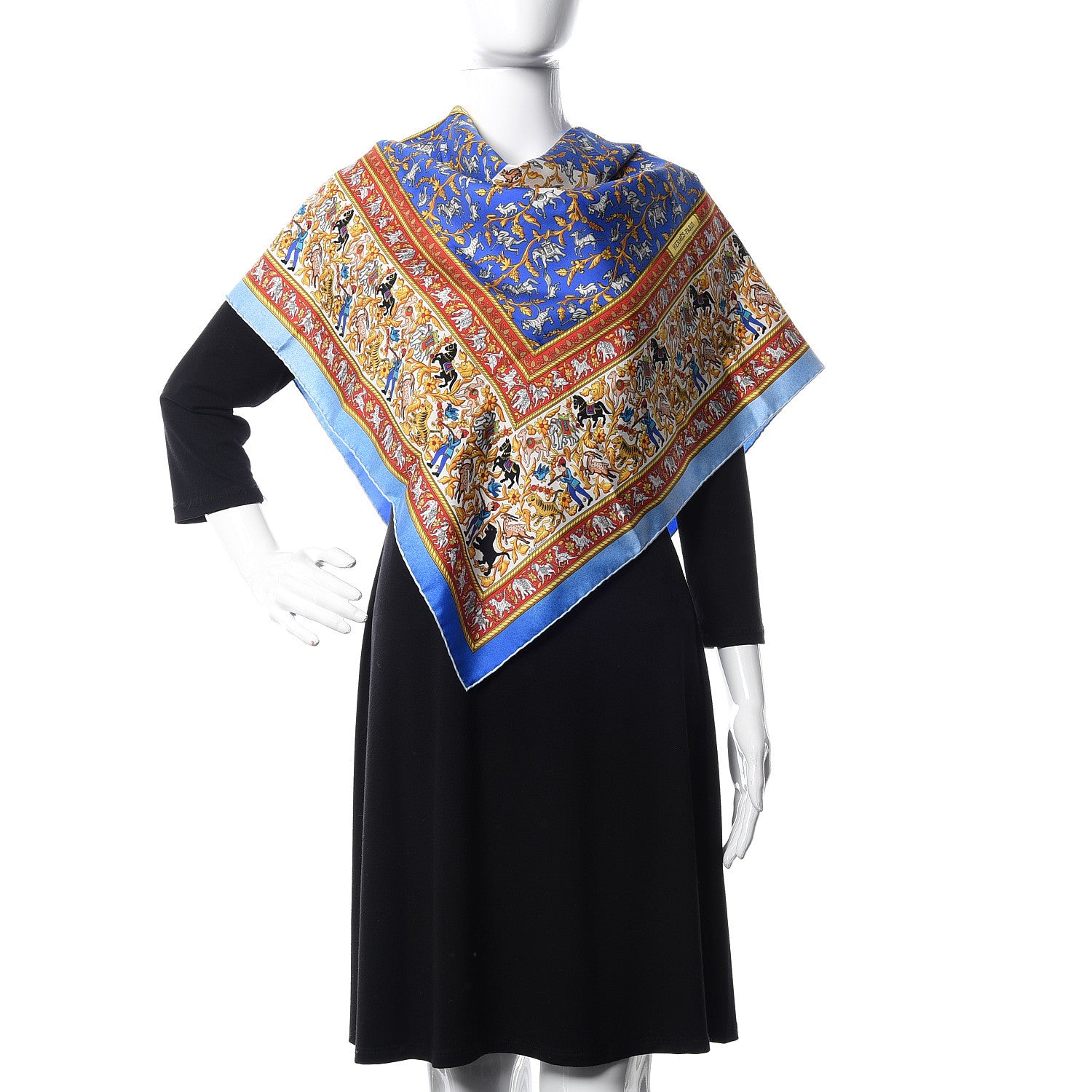 Hermes Silk Chasse En Inde Scarf 90 2 of 6