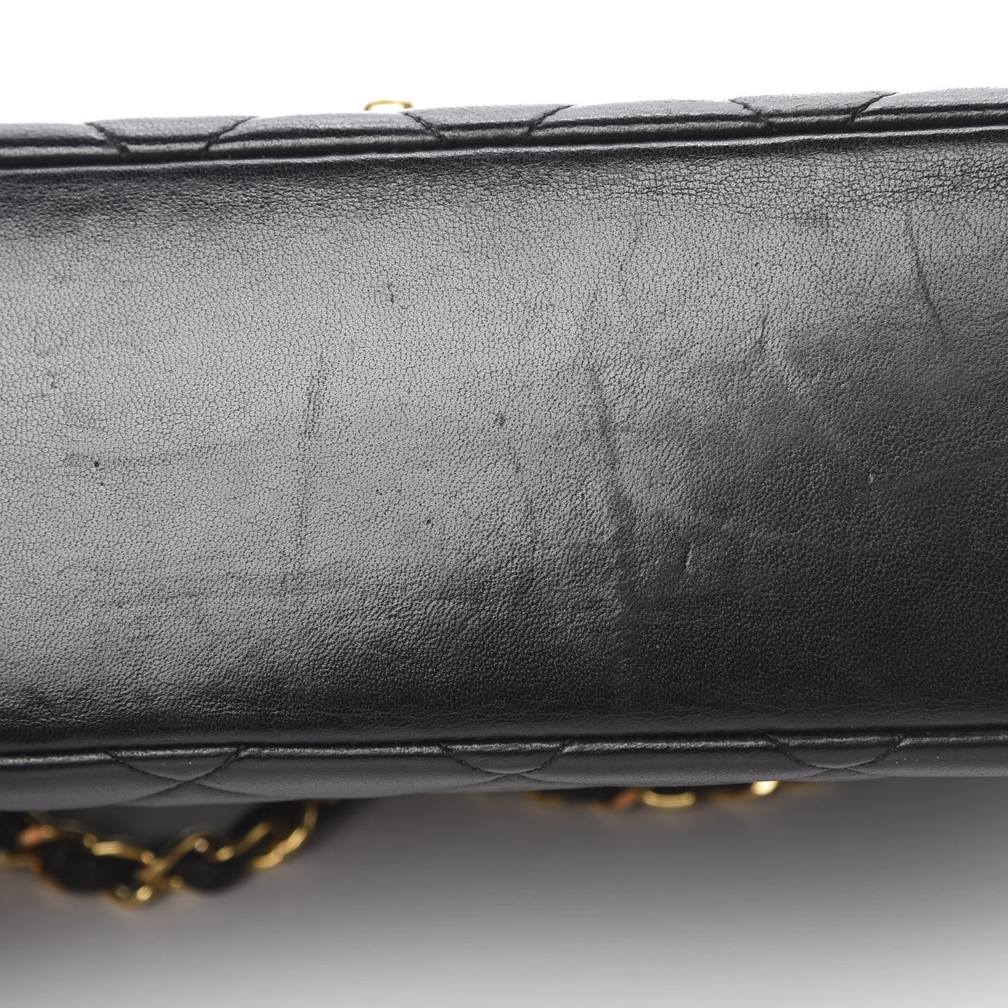 Lambskin Quilted Medium Single Flap Black