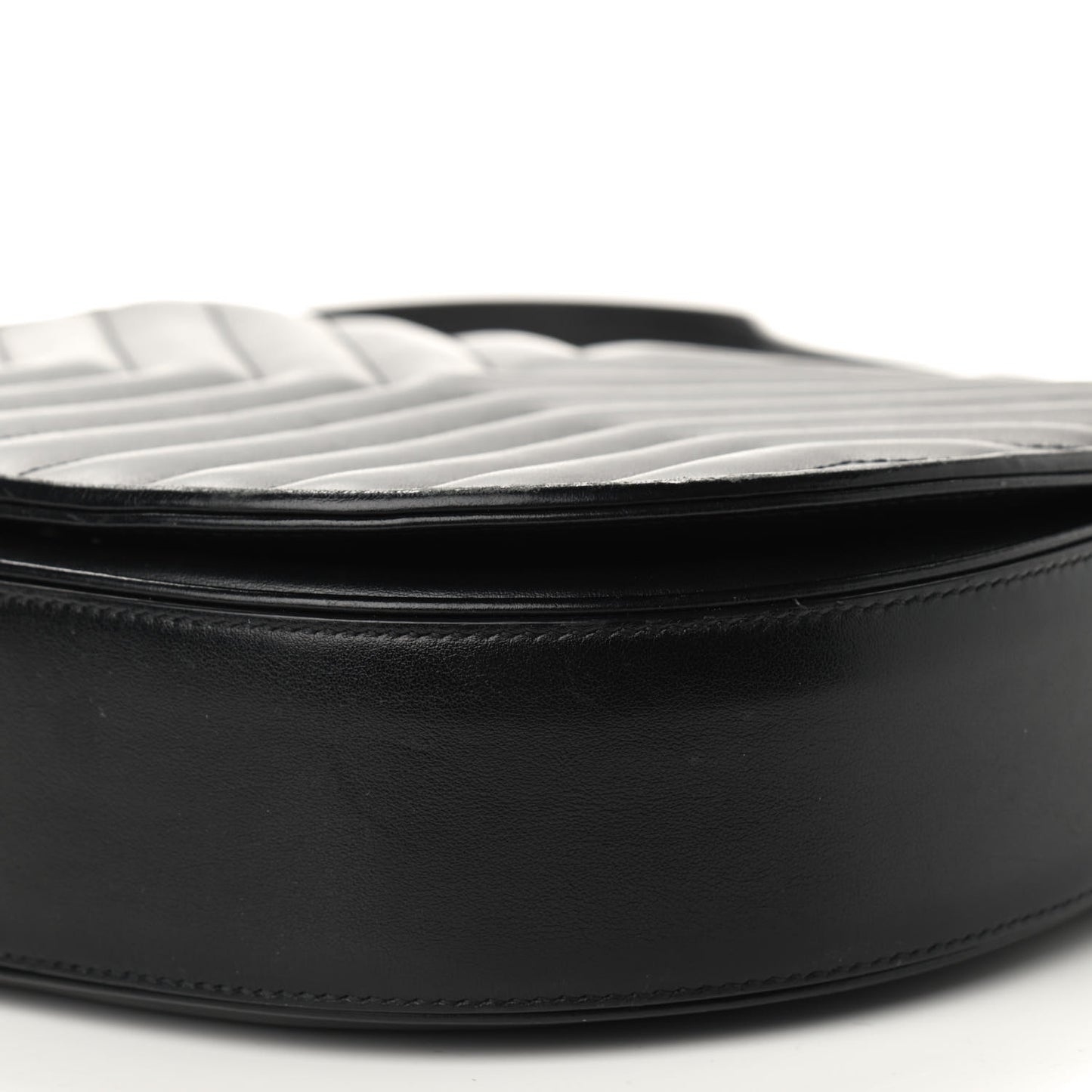 Calfskin Quilted Y Joan Satchel Black