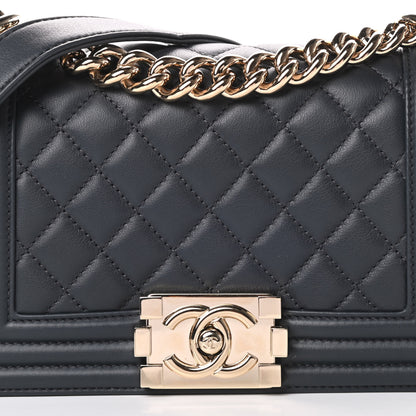 Chanel Calfskin Quilted Small Boy Flap Dark Grey 8 of 14