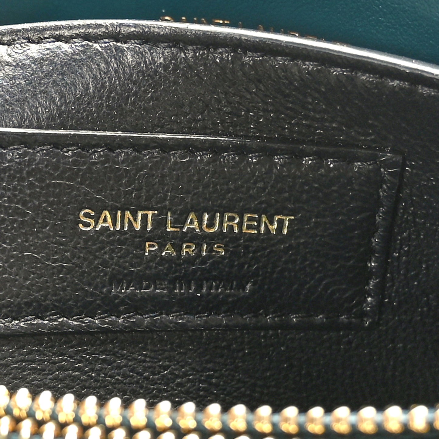 Calfskin Y Quilted Monogram Small Loulou Chain Satchel Sea Turquoise