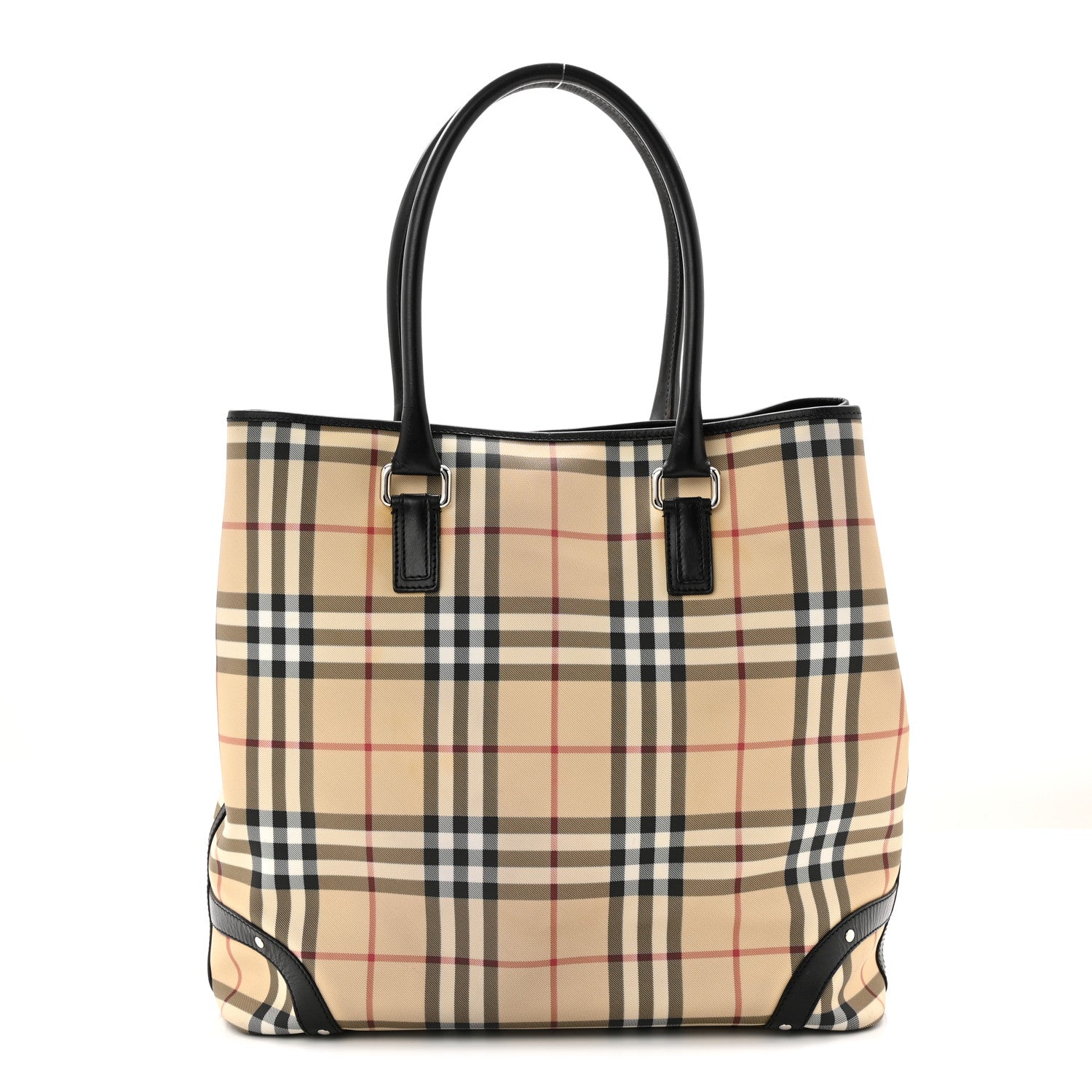 Burberry House Check Studded Tote Black 1 of 10