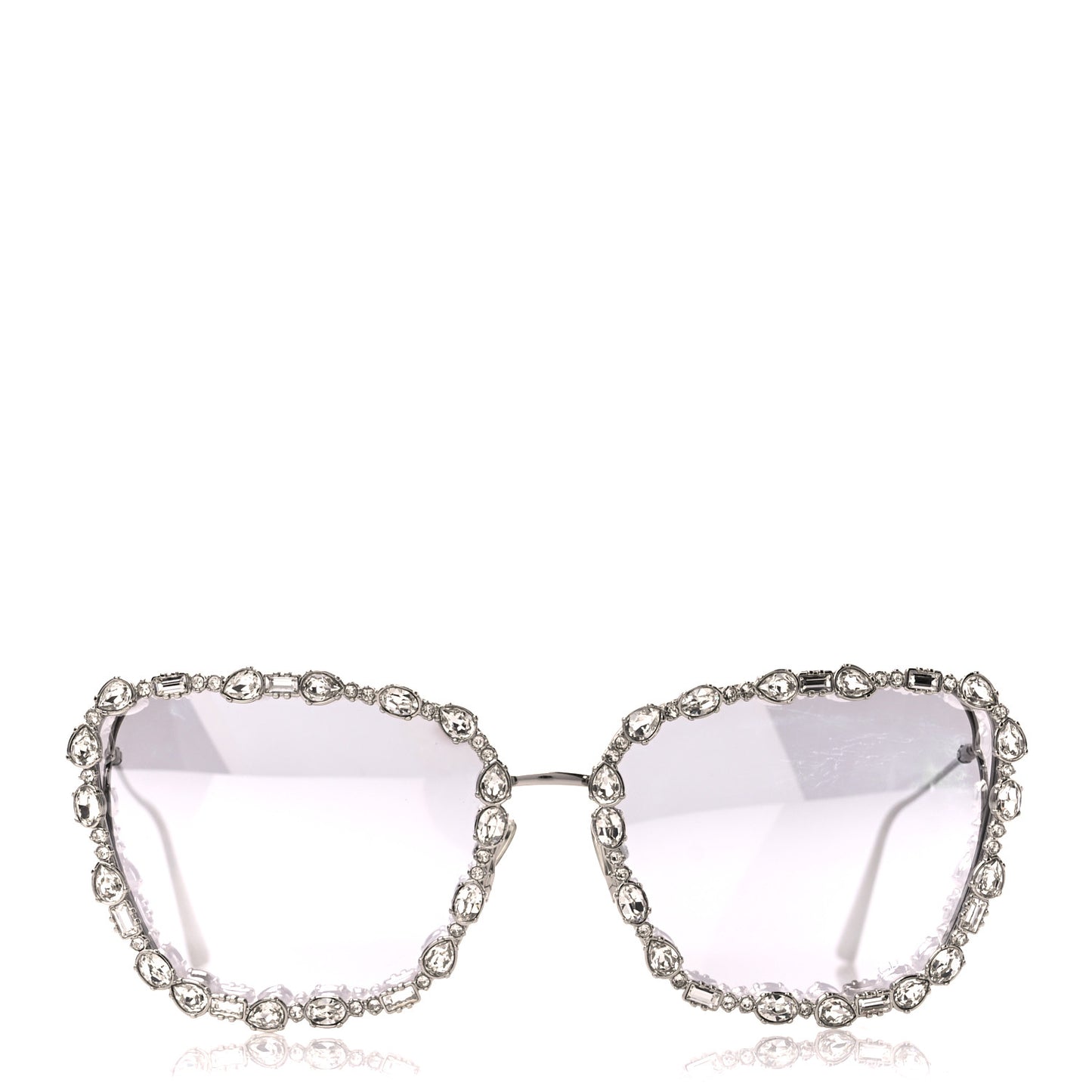 Crystal MissDior B2U Sunglasses Silver