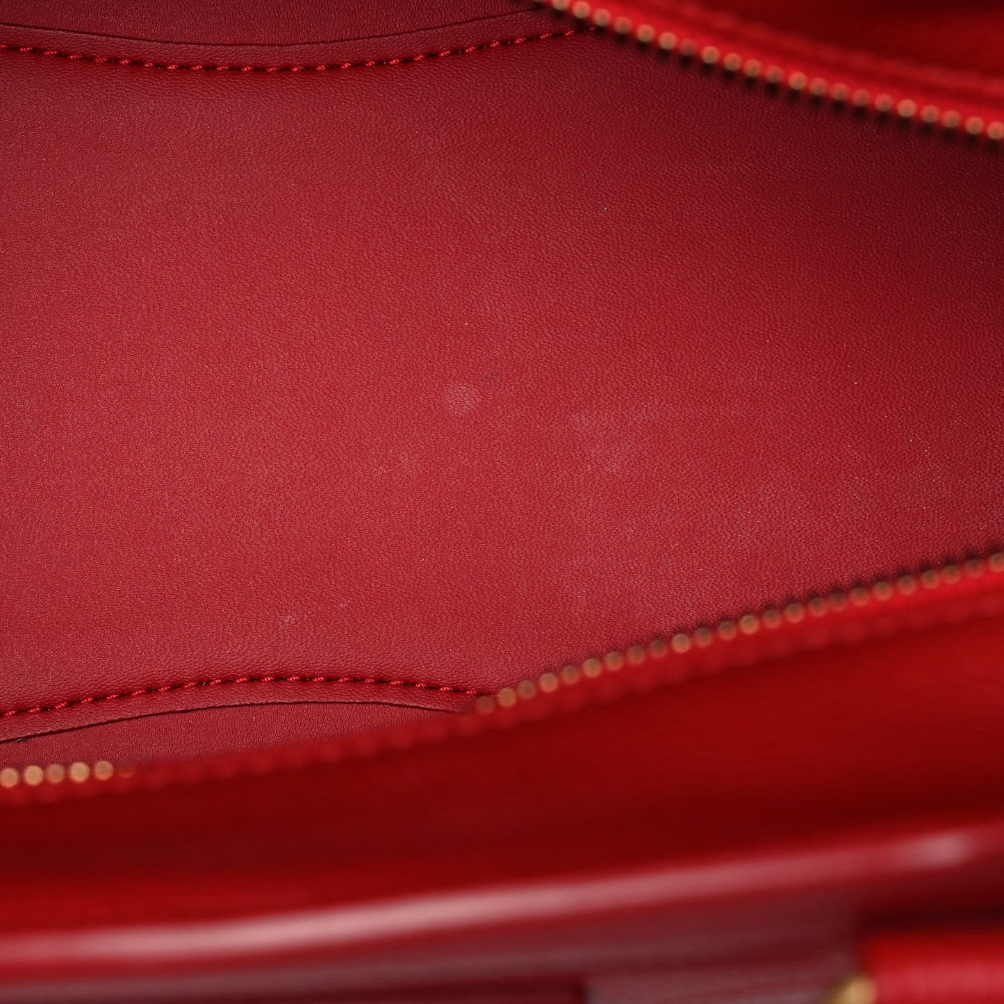 Grained Calfskin Neo Classic Gold Hardware S City Medium Red