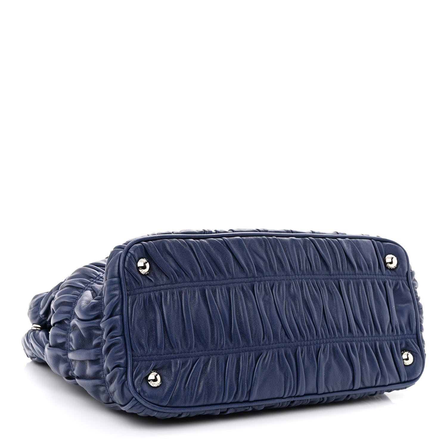 Prada Nappa Gaufre Double Zip Tote Bluette 4 of 12