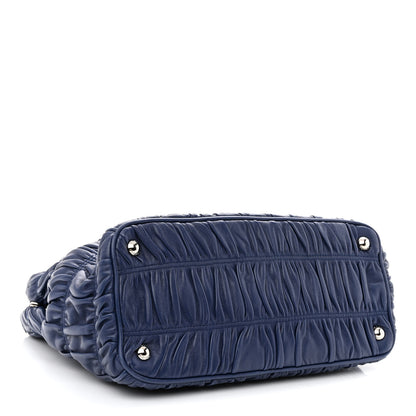 Prada Nappa Gaufre Double Zip Tote Bluette 4 of 12